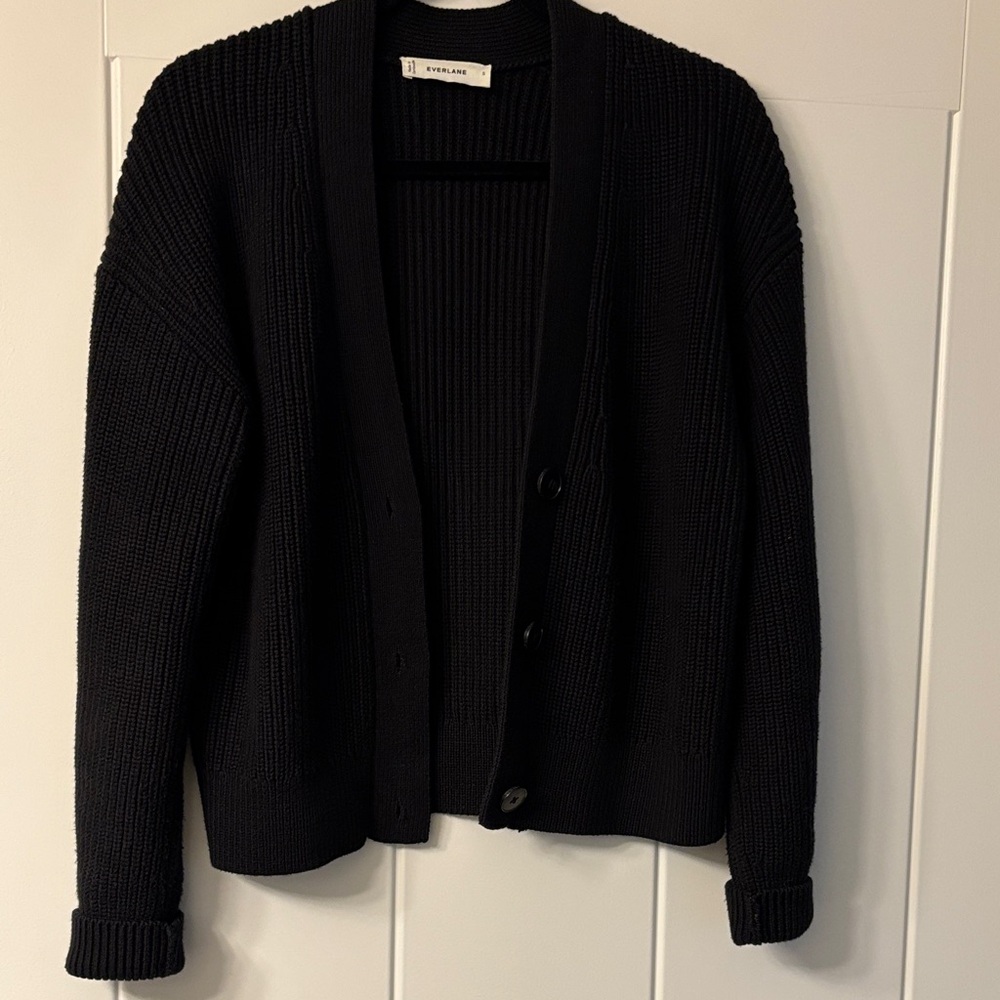 Everlane The Boxy Cardigan in Everyday Cotton  Size Small